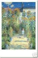 Artists Garden at Vetheuil by Claude Monet   Poster  