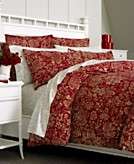   Martha Stewart Collection Cabbage Rose Flannel Bedding Collection