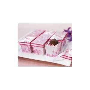  Asian Pink Brocade Box   Set of 6