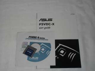 Asus P5VDC X Motherboard Manual and Driver Disk/CD