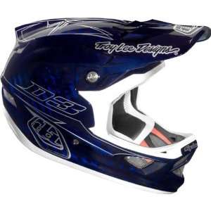 Troy Lee Designs Pinstripe CF D3 Carbon Bike Sports BMX Helmet   Blue 