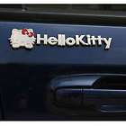  Car Decor 3D Decal Emblem 3M Metal Hello Kitty with Letter Auto Car 