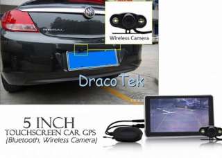 HD Car GPS navigator Bluetooth and Wireless Rearview Camera 4GB 