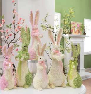 NEW RAZ Easter Green Hydrangea 20 inch Standing Bunny  