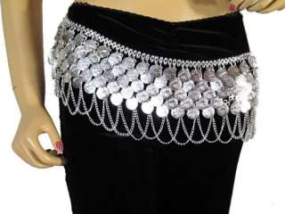 Belly Dance Wear Gypsy Clothing Coin Hip Fringe Belt