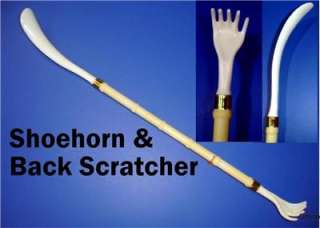 20 LONG BACK SCRATCHER With Shoe Horn Shoehorn NEW  