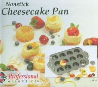 New Norpro # 3919 Nonstick 12 Cup Mini Cheesecake Pan Quiche  