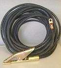 25 Foot 1/0 Welding Cable Lead with Ground Clamp & Lug