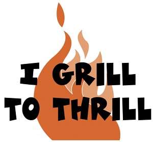 Grill To Thrill Funny BBQ Apron For Grilling  