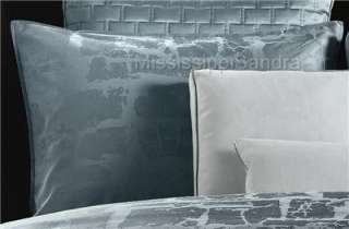 Hotel Collection Glacier KING Pillow Sham Aegean Jacquard Teal Aqua 