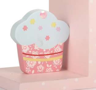 Childrens Cupcake Bookends baby bedroom girl boy gift  