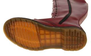 Dr Martens Womens Boots 1B60 20 Eye Buttero Cherry Red Rogue Leather 