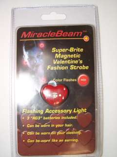 VALENTINES DAY LED HEART MAGNET PIN RESALE NEW EARRING CARD PARTY 