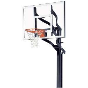   X454 Basketball System with 54 Inch Glass Backboard