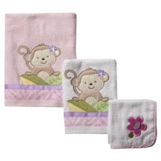 Tiddliwinks Girl Safari 3 pc. Towel Set   Pink.Opens in a new window