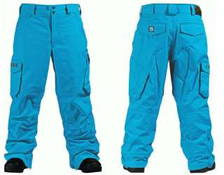 NEW MENS BURTON CARGO SNOWBOARD/SKI PANTS PACIFIC BLUE/ L XL  