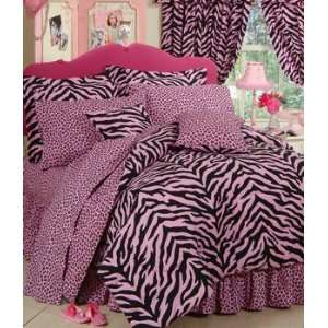  Pink Zebra Twin Bed In A Bag Comforter Sets by Karin Maki 