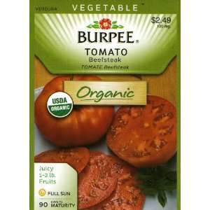  Burpee 60620 Organic Tomato Beefsteak Seed Packet Patio 