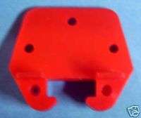 10 Drawer backplate guide bracket slide plastic red 502  