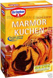 DR. OETKER   CAKE MIX   MARMOR CAKE   German  