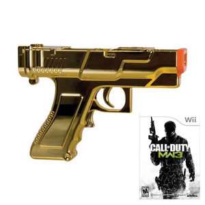 Call of Duty Modern Warfare 3 MW3 Wii + Sharp Shot Light Gun Gold for 