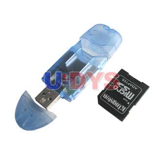 USB 2.0 SD SDHC Memory Card Reader+TF/Micro SD Adapter  