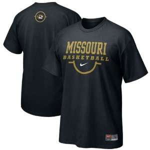  Nike Missouri Tigers Black Basketball Practice T shirt 