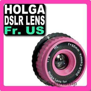 Holga Lens HL C Pink Canon EOS 7D 60D 50D 40D 600D 550D 500D 1000D 