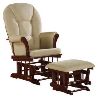 Shermag Alexis Glider Rocker Combo Cherry with Beige product details 