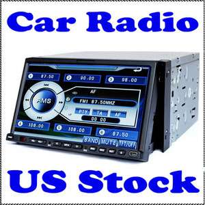   Touch Screen Car Stereo DVD CD FM Player Radio Ipod Bluetooth Mic
