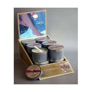 Earthly Body 3 in 1 Suntouched Body Massage Candle Display  Dreamsicle 