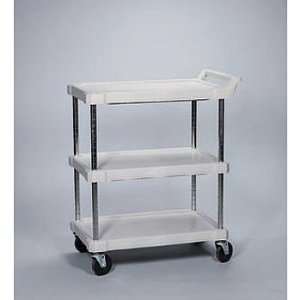 Advanced Design Utility Cart, Blue, 3 Shelf, 18 x 28 (33 lbs)  