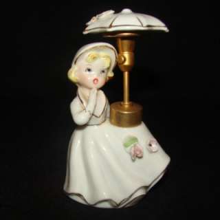 Vintage DEV IRice Lady or Pixie Girl Figurine Perfume Bottle  