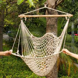 Outdoor Hanging Crane Swing Chair Of Cotton Hammock  