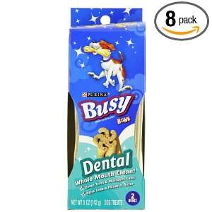Busy Bone Dental for Small/Medium Dogs, 5 Ounce Bags (Pack of 8 