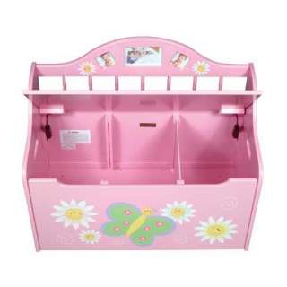 New Wooden Kids Butterfly Hand Painted Wood Toy Box  