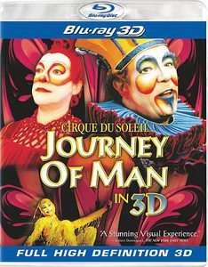 IMAX   Cirque du Soleil Journey of Man Blu ray Disc, 2011, 3D 