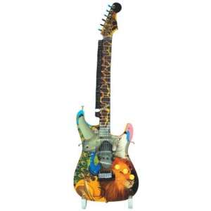 GuitarMania 12056 ZOO ROCK mini Fender Guitar Figurine  