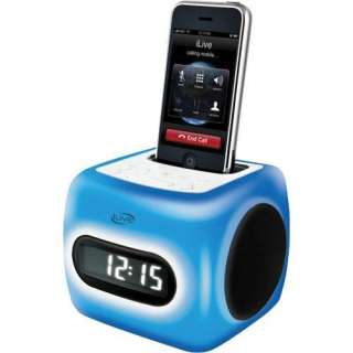 Ilive Icp360 Changing Color Clock Radio For Iphone/ipod Duall Alarm 