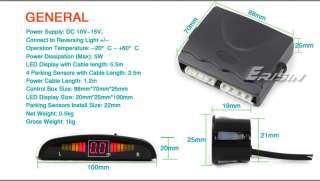 Erisin ES266 Car Parking Sensor Alarm System LED Display  