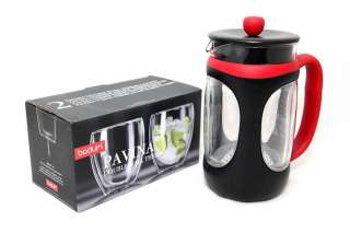 Bodum YOUNG FRENCH Coffee PRESS & Pavina Thermo Glass  