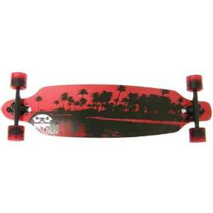   Drop Through RED PALMS LONGBOARD Skateboard