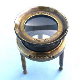 Collectible brass magnifier / magnifying glass.