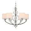 NEW 2 Light Flush Mount Ceiling Lighting Fixture, Chrome Opal Satin 