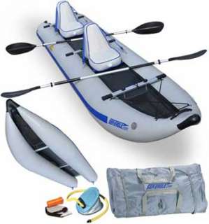  Sea Eagle 435 Paddle Ski Catamaran Inflatable Kayak with 