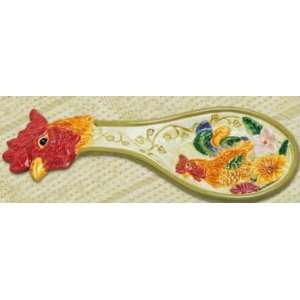  Rooster Ceramic Spoon Rest