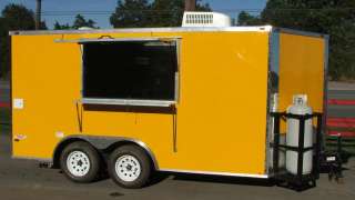 NEW 8.5 X 14 YELLOW V NOSE CONCESSION FOOD TRAILOR  