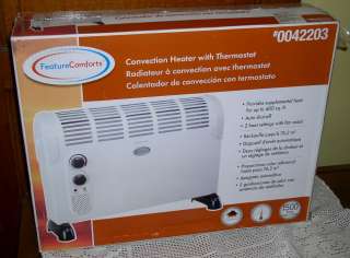 Feature Comforts Convection Space Heater w/ Thermostat 839724003246 