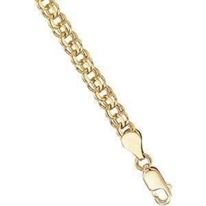  14K Yellow Gold 7 Inch Solid Small Charm Bracelet Jewelry