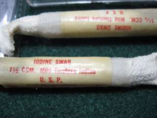 original wwii iodine swabs